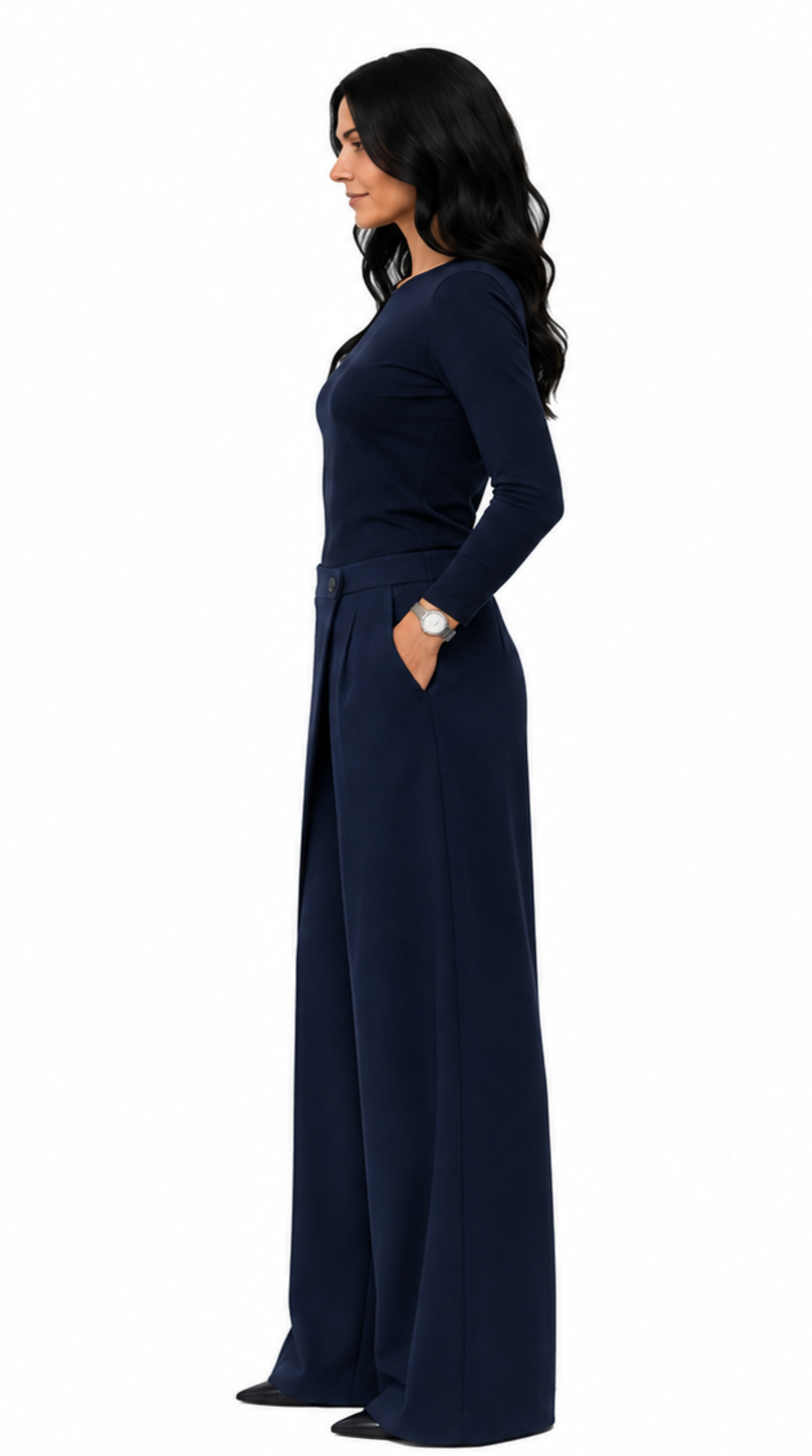 Wrap-Front Palazzo Trousers NOVAS-NV — PRE-ORDER — PZ039 NOVAS