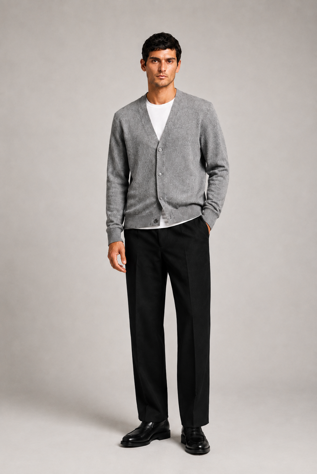 Cardigan IPERIONE-GY — PRE-ORDER — PZ067 IPERIONE