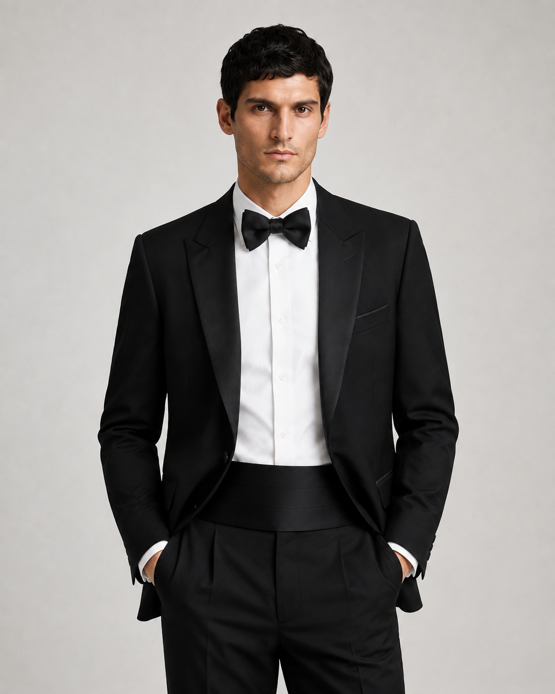Peak Lapel Tuxedo ADONE-BK — PRE-ORDER — PZ076 ADONE