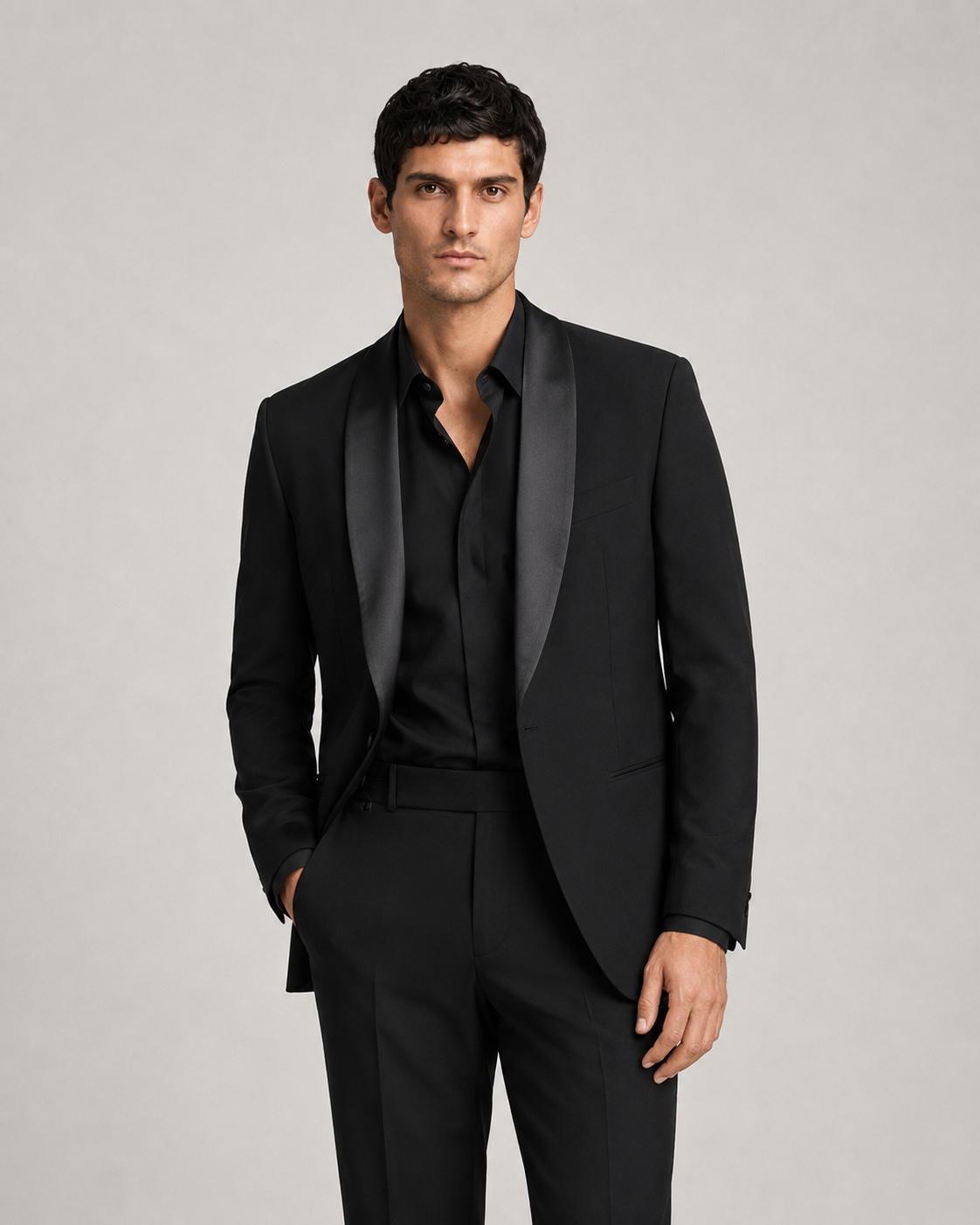 Shawl Lapel Tuxedo DIONISO-BK — PRE-ORDER — PZ078 DIONISO