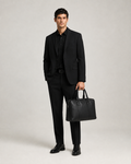 Leather Briefcase-BK — PRE-ORDER — PZ087