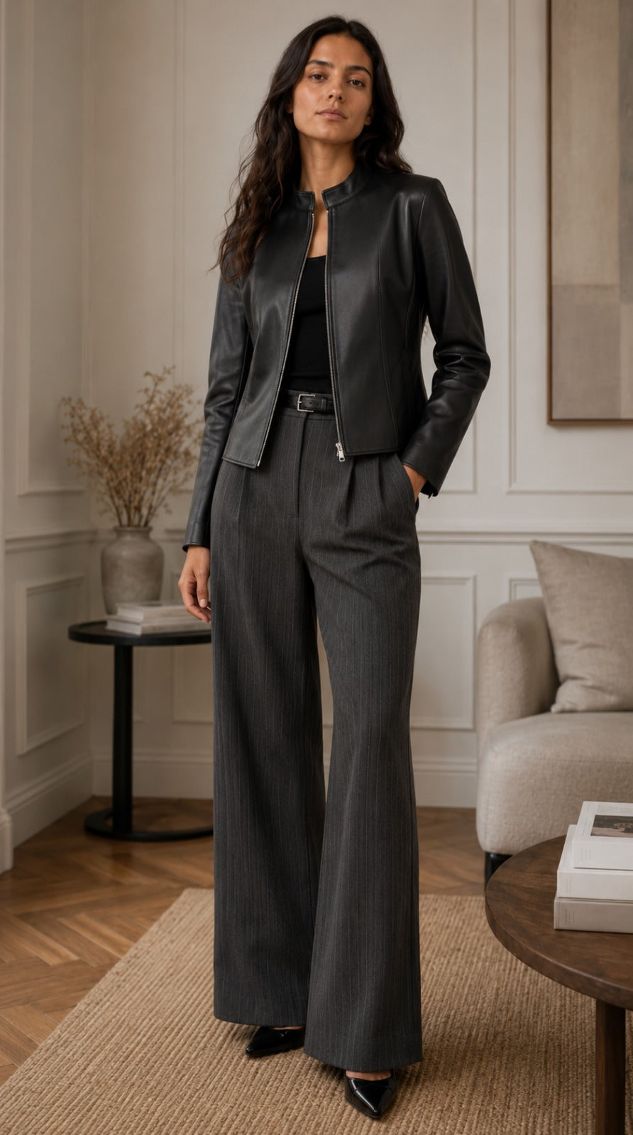 Giacca in Pelle Corta NIOBE-BK — PRE-ORDER — PZ099 NIOBE