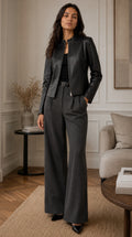 Giacca in Pelle Corta NIOBE-BK — PRE-ORDER — PZ099 NIOBE