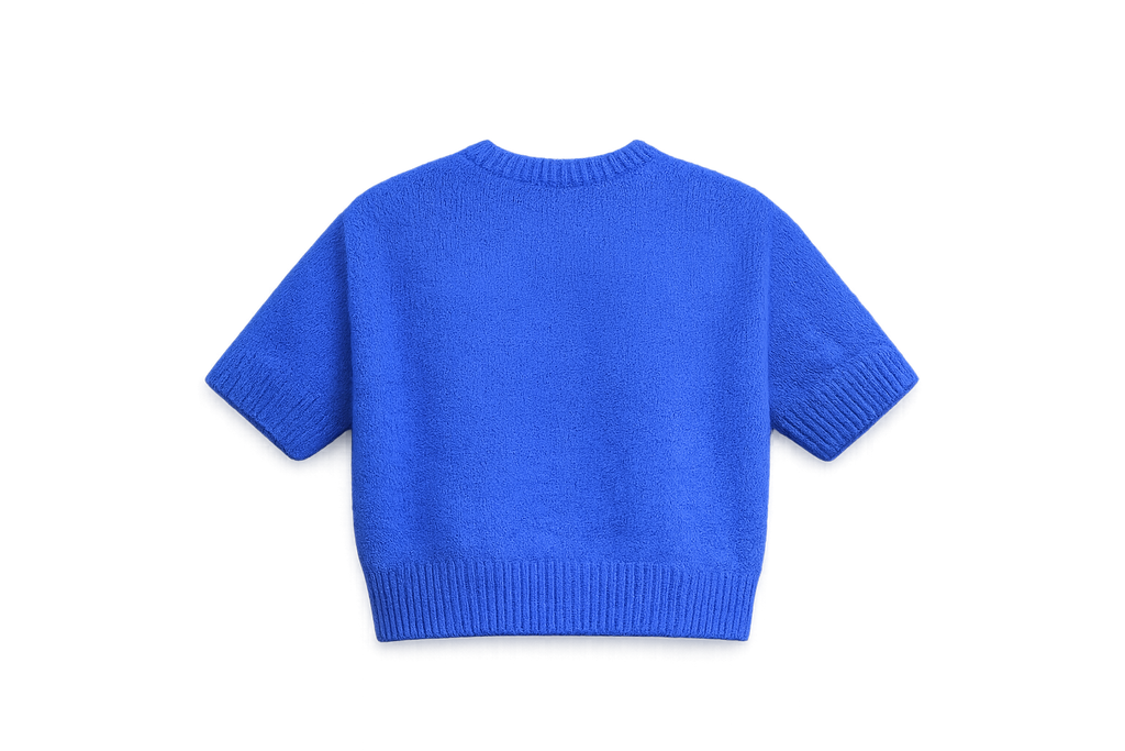 Maglia Manica Corta Baby Alpaca Extrafine – model wearing, full look – Philip Zepter