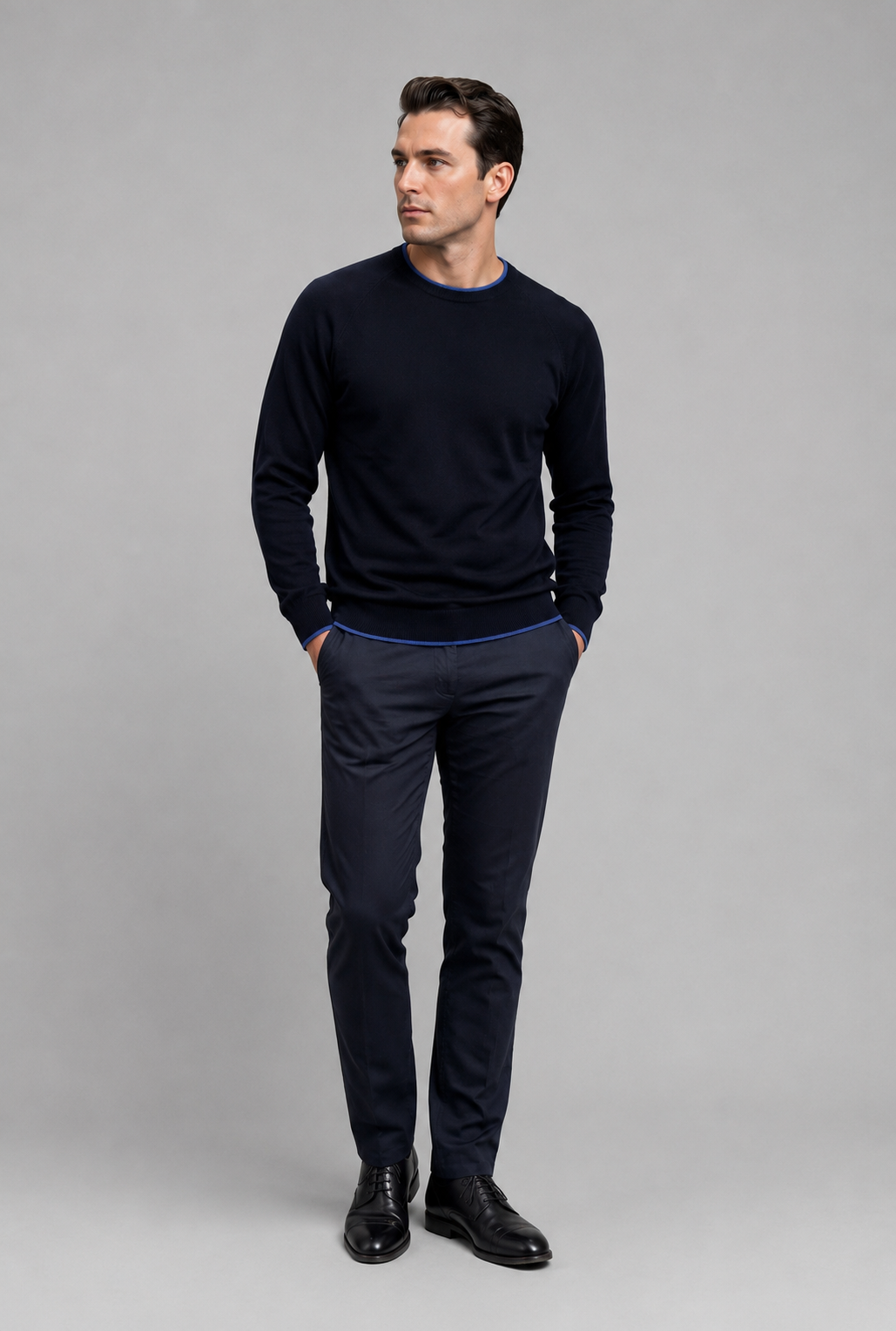 Pure Wool Raglan Crew Neck VECTOR — PRE-ORDER — PZ016 VECTOR