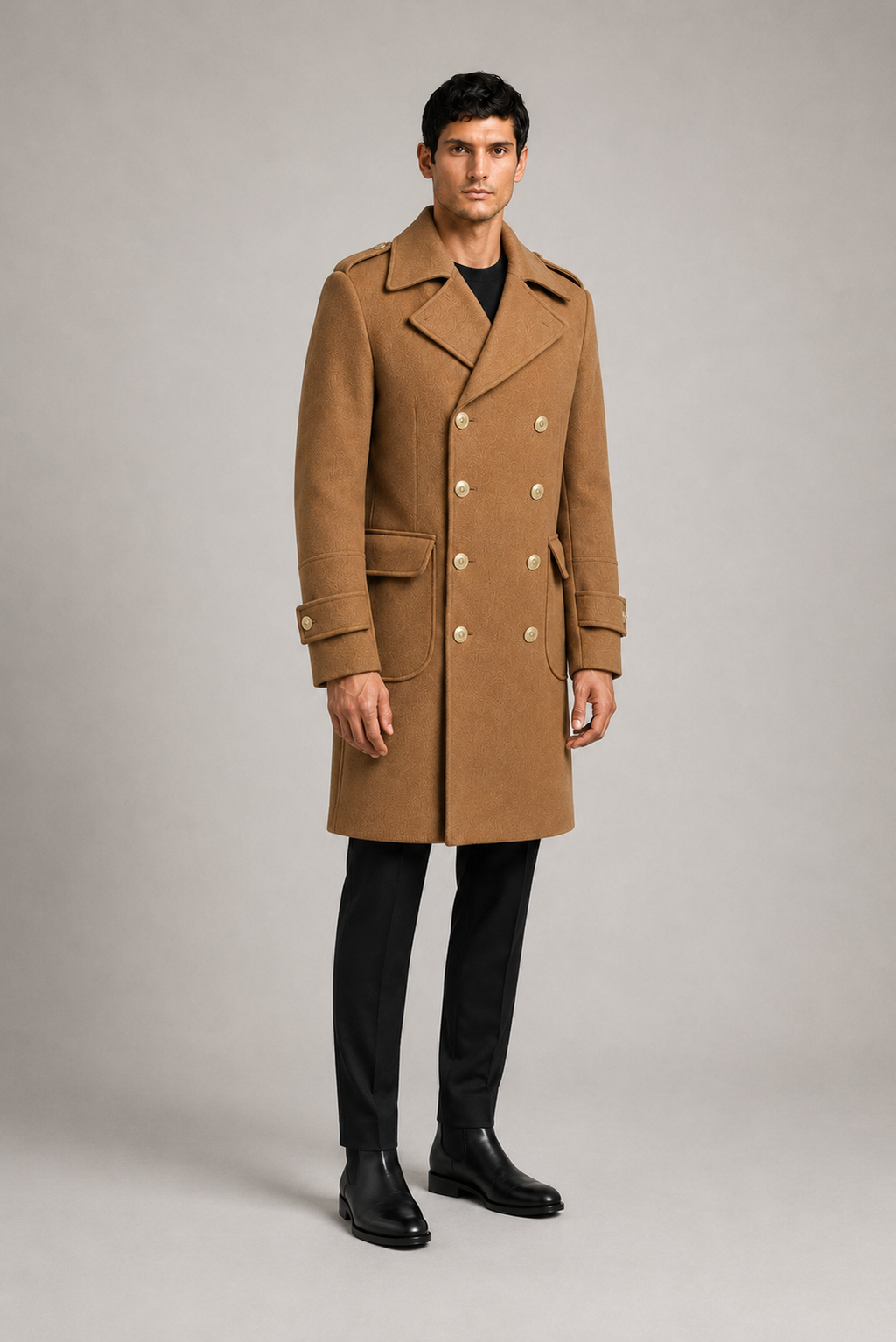 Cappotto con Bottoni Oro TITAN — PRE-ORDER — PZ006 TITAN