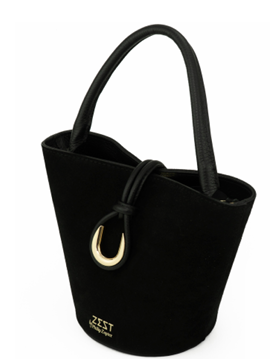 Borsa Bucket in Camoscio - ZS-2541 – side view – ZEST by Philip Zepter