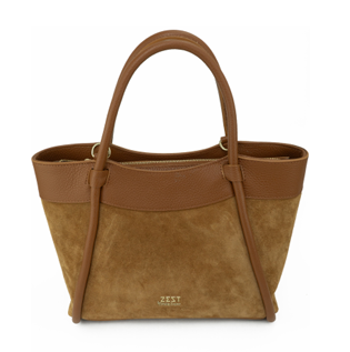 Tote Bag in Pelle e Camoscio - ZS-2540 – side view – ZEST by Philip Zepter