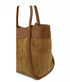 Tote Bag in Pelle e Camoscio - ZS-2540 – closure detail – ZEST by Philip Zepter