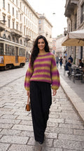 Oversized Striped Merino Knit ELARA — PRE-ORDER — PZ030 ELARA