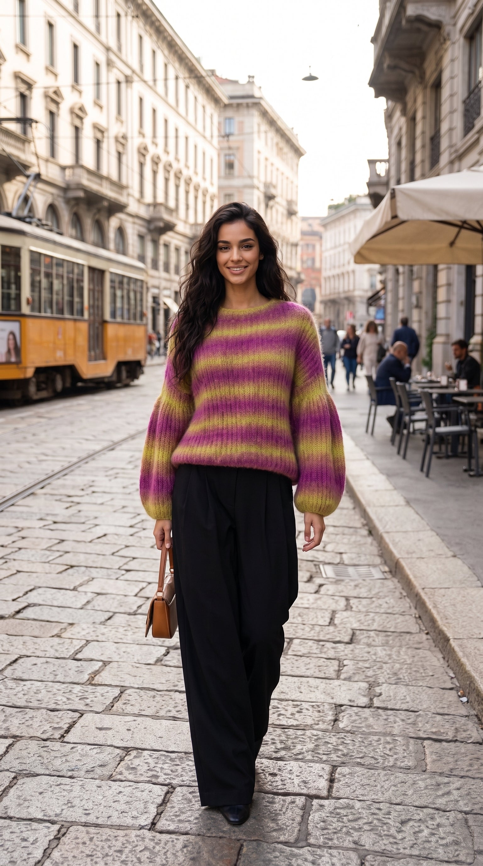 Oversized Striped Merino Knit ELARA — PRE-ORDER — PZ030 ELARA