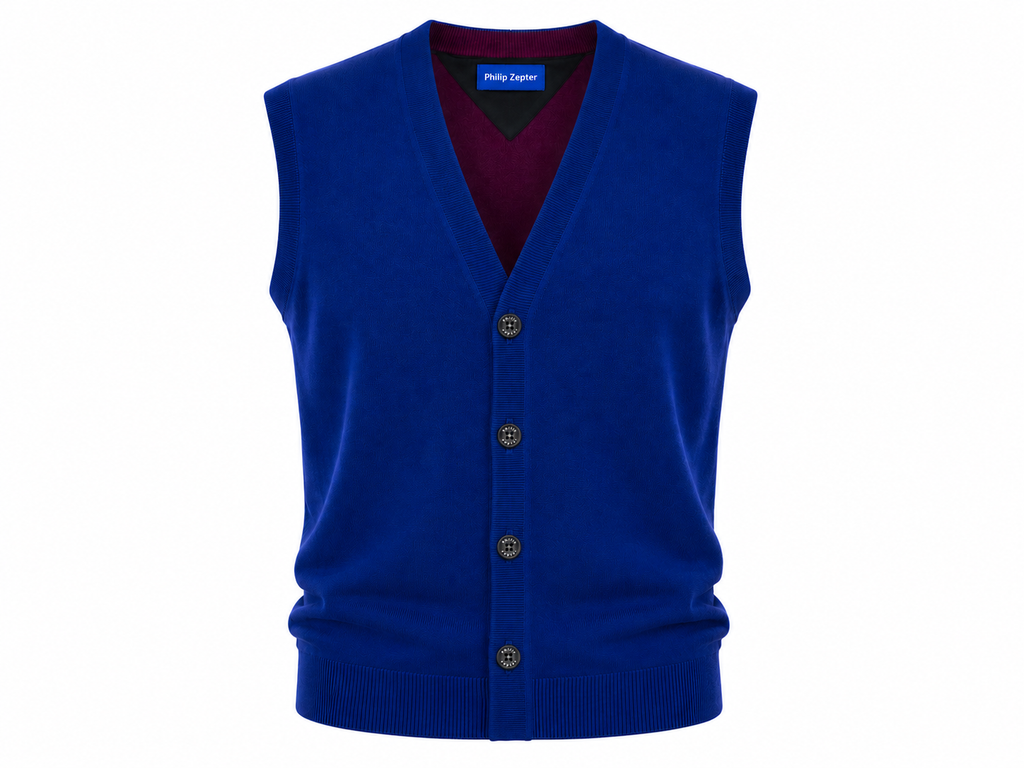 Pure Wool Bicolour Vest AXIS — PRE-ORDER — PZ015 AXIS