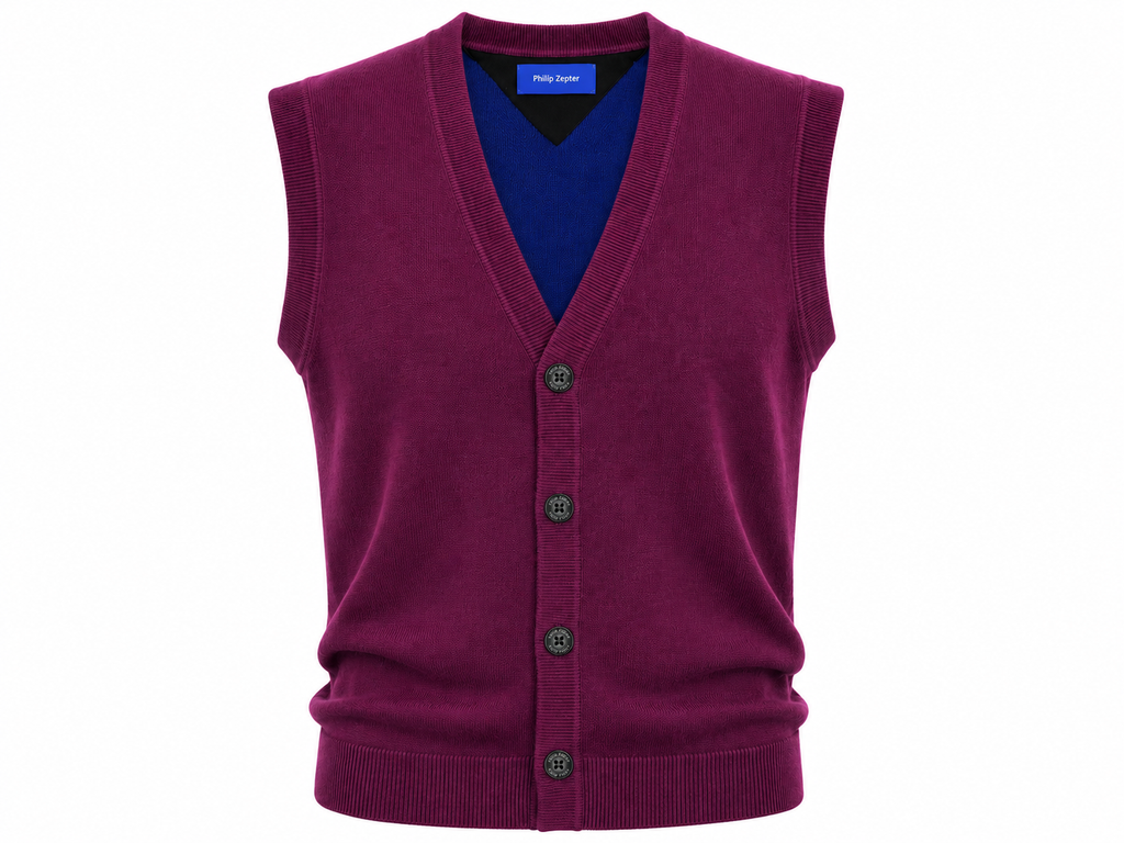Pure Wool Bicolour Vest AXIS — PRE-ORDER — PZ015 AXIS