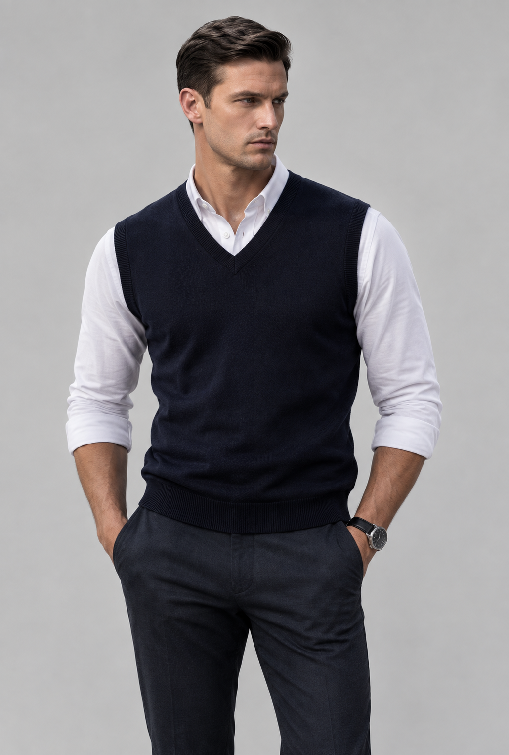 Pure Cashmere Vest ATLANTE — PRE-ORDER — PZ018 ATLANTE