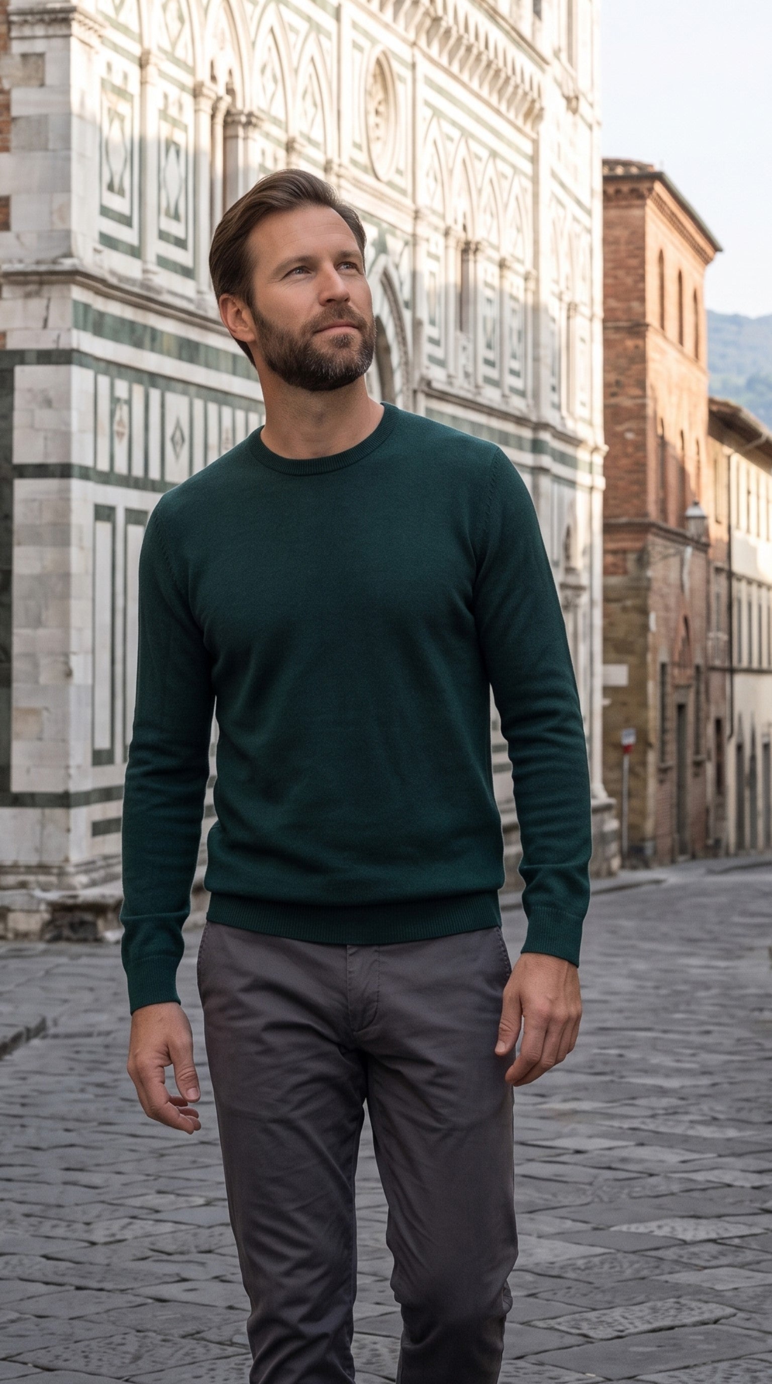 Pure Cashmere Crew Neck LEONTE — PRE-ORDER — PZ019 LEONTE