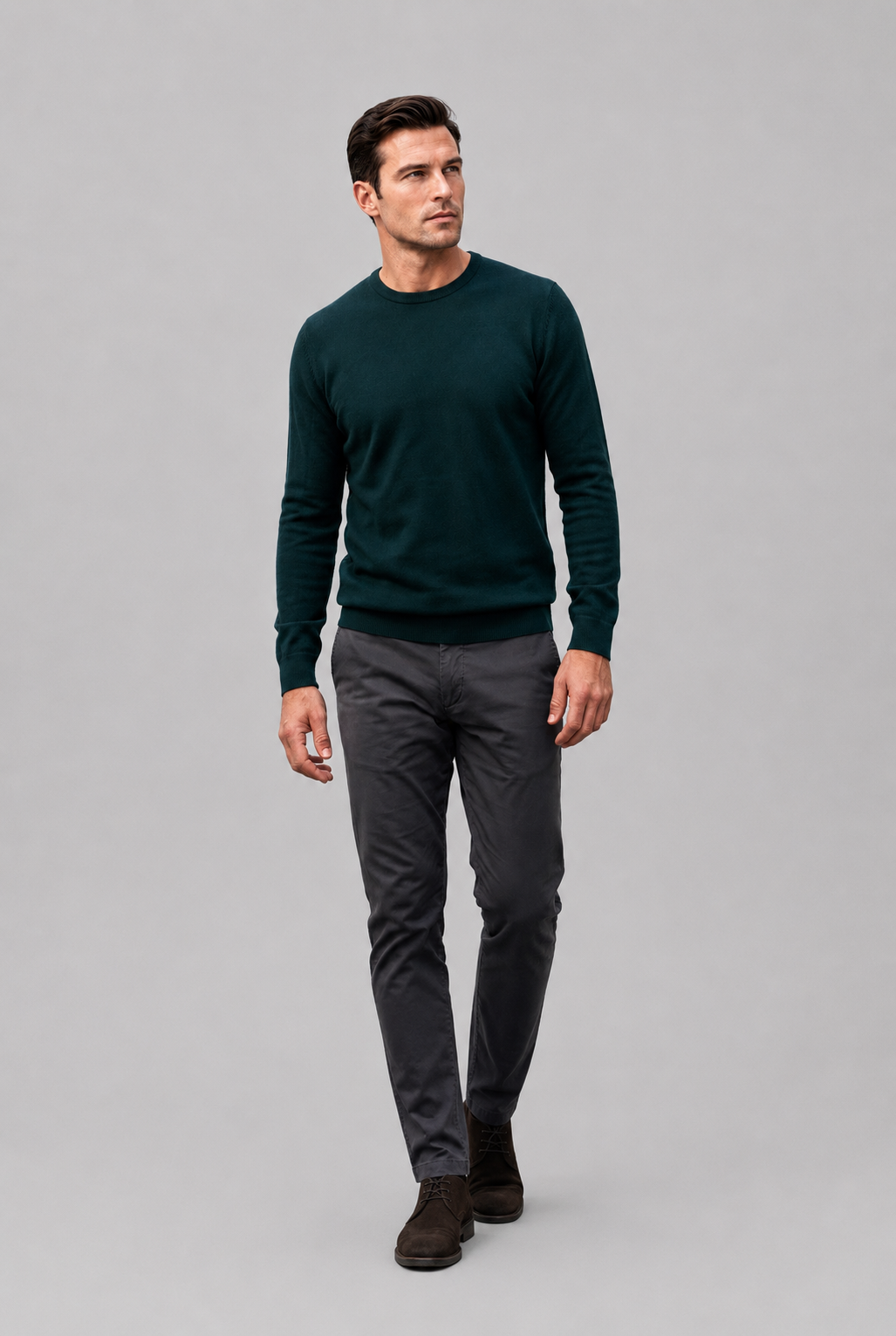 Pure Cashmere Crew Neck LEONTE — PRE-ORDER — PZ019 LEONTE