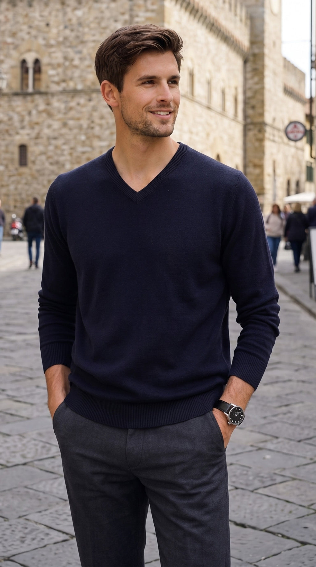 Pure Cashmere V-Neck NEREV — PRE-ORDER — PZ020 NEREV