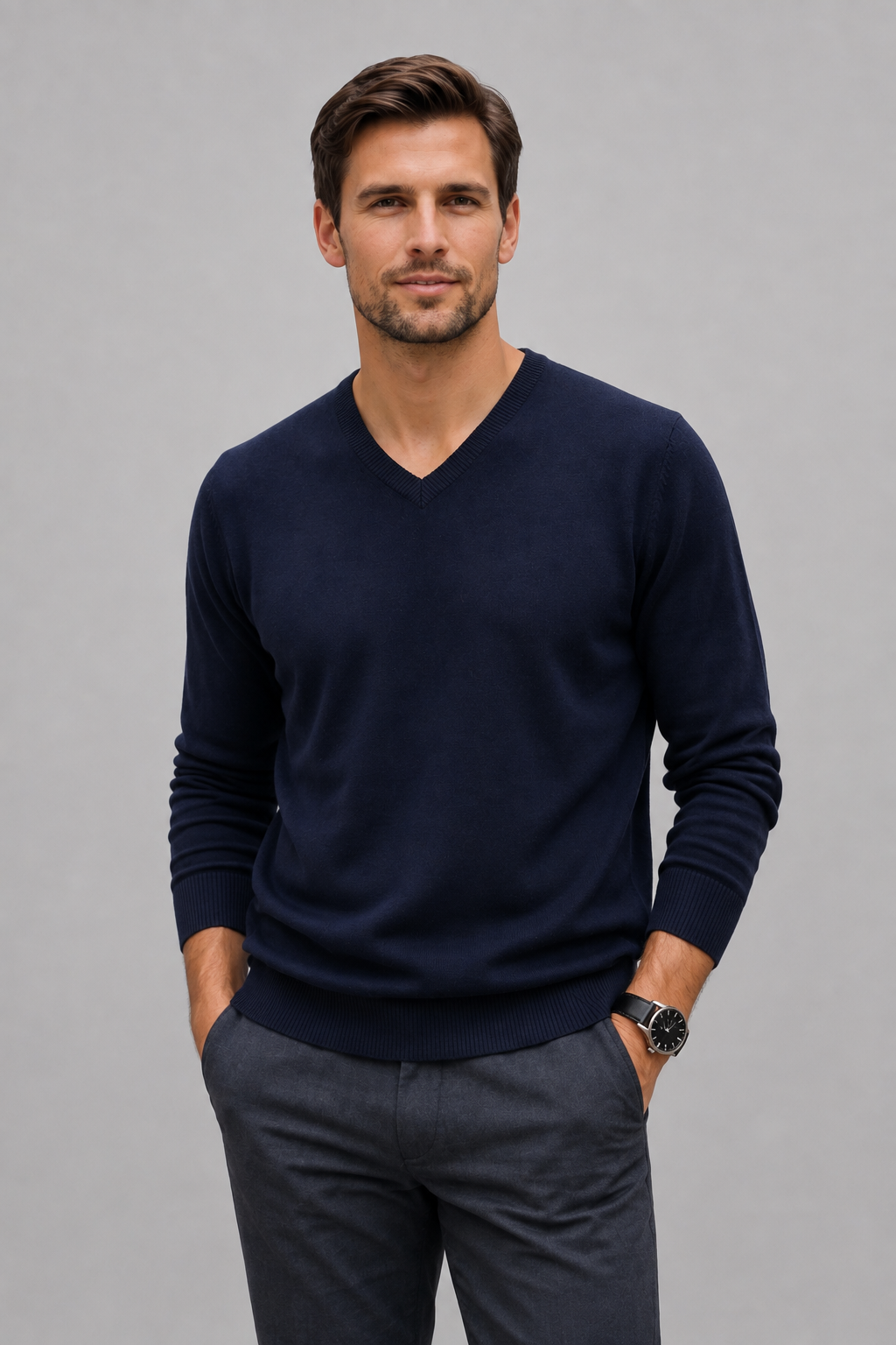 Pure Cashmere V-Neck NEREV — PRE-ORDER — PZ020 NEREV