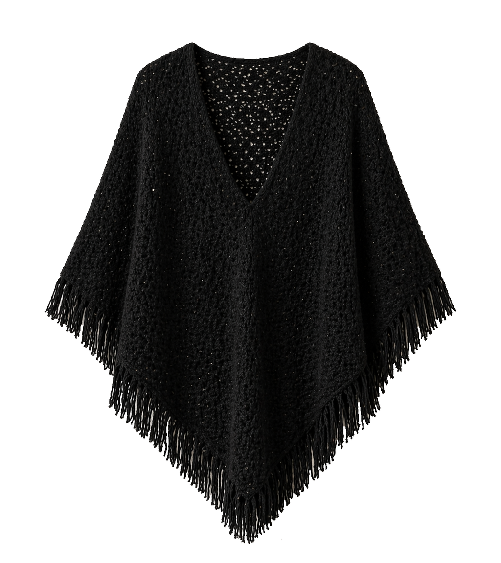 Cape with Fringes VESTA — PRE-ORDER — PZ027 VESTA