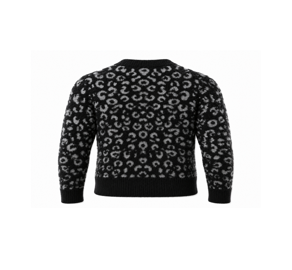 Animalier Merino Cardigan NYX — PRE-ORDER — PZ029 NYX