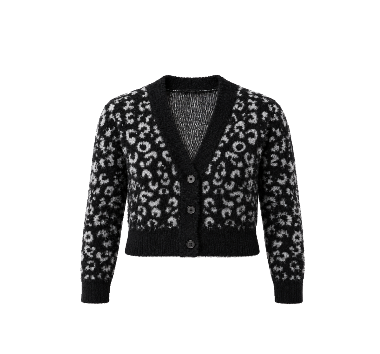 Animalier Merino Cardigan NYX — PRE-ORDER — PZ029 NYX