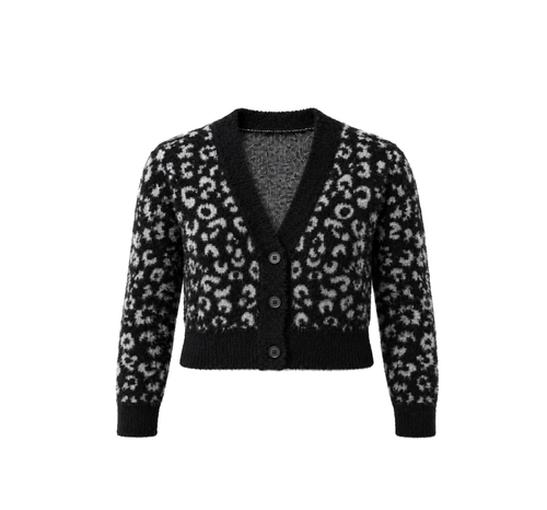 Animalier Merino Cardigan NYX — PRE-ORDER — PZ029 NYX