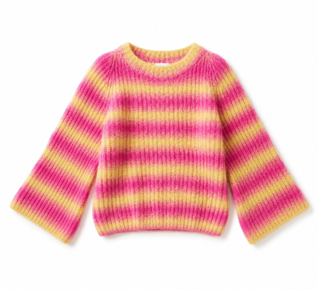 Oversized Striped Merino Knit ELARA — PRE-ORDER — PZ030 ELARA