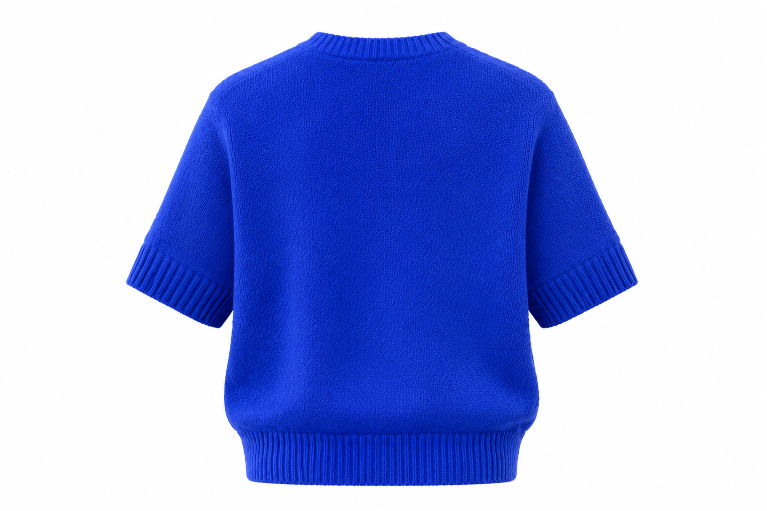 Short Sleeve Baby Alpaca Knit AZURA — PRE-ORDER — PZ031 AZURA