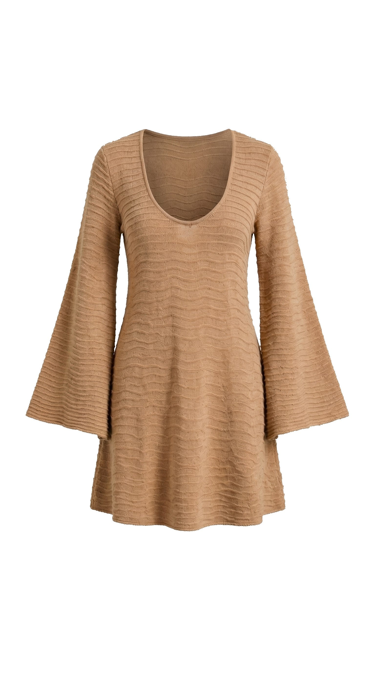 Bell Sleeve Wave Dress ISOTTA — PRE-ORDER — PZ038 ISOTTA