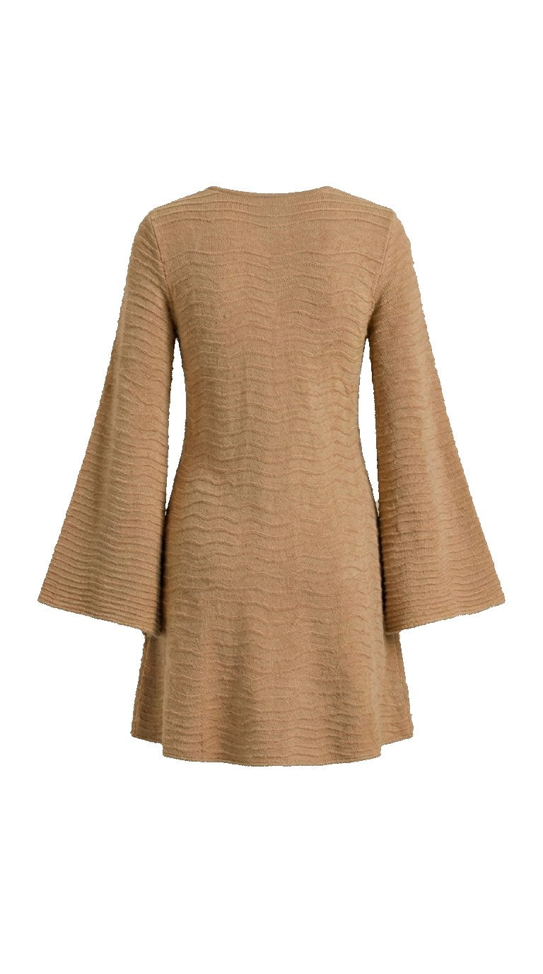 Bell Sleeve Wave Dress ISOTTA — PRE-ORDER — PZ038 ISOTTA