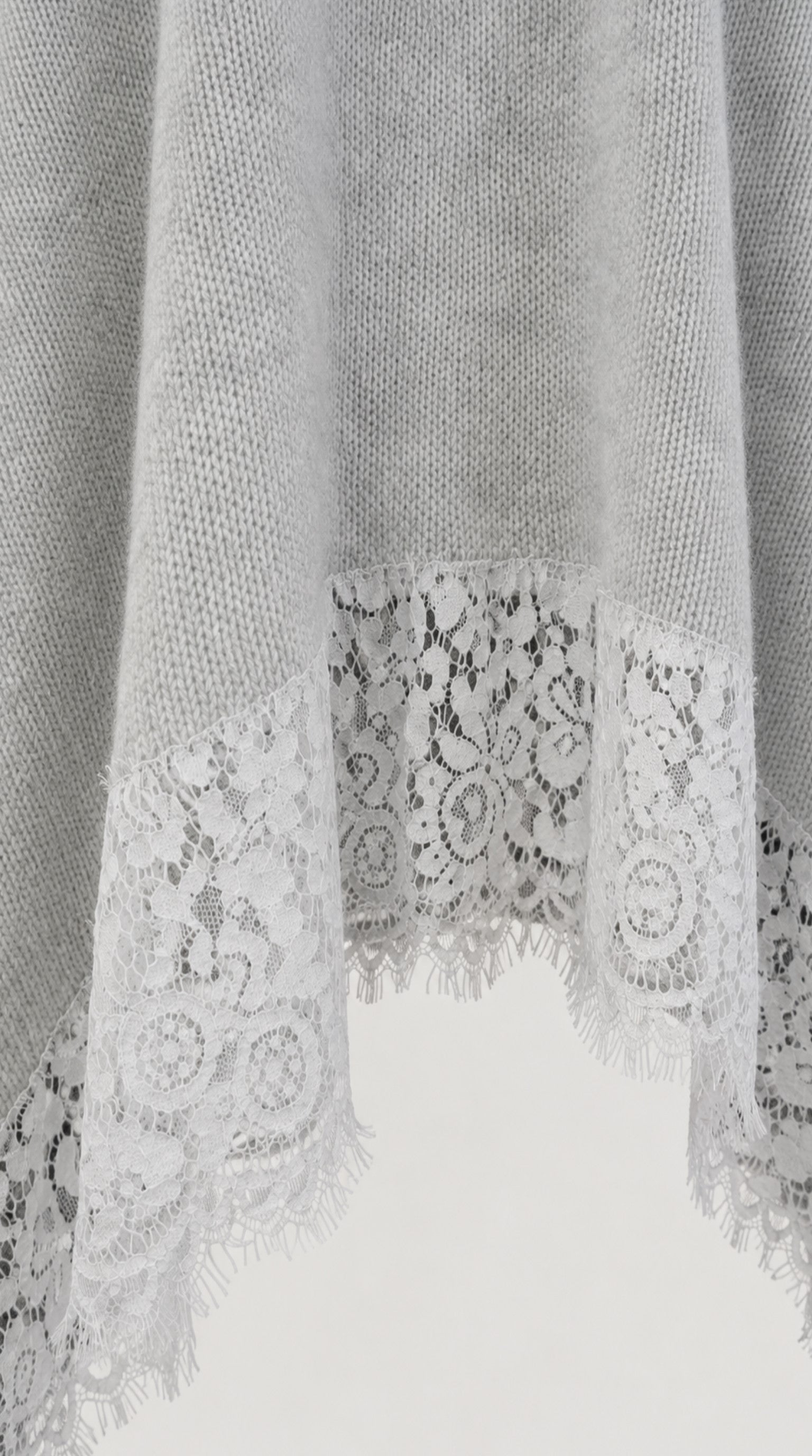 Grey Lace Cape LUCILLA — PRE-ORDER — PZ045 LUCILLA