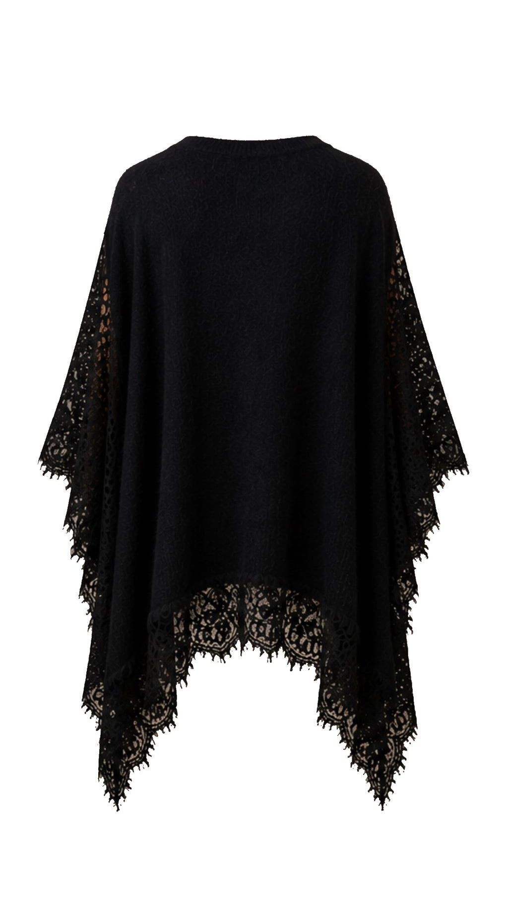 Maxi Baby Alpaca Vest with Lace IRIS — PRE-ORDER — PZ052 IRIS