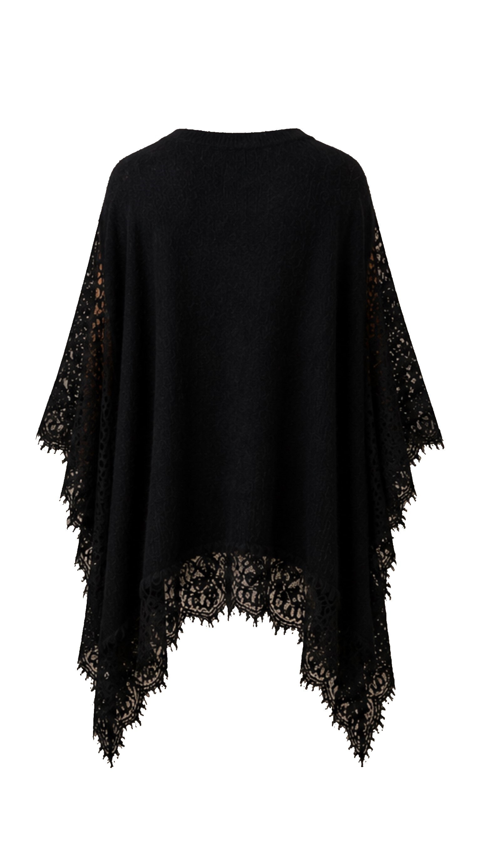 Maxi Baby Alpaca Vest with Lace IRIS — PRE-ORDER — PZ052 IRIS