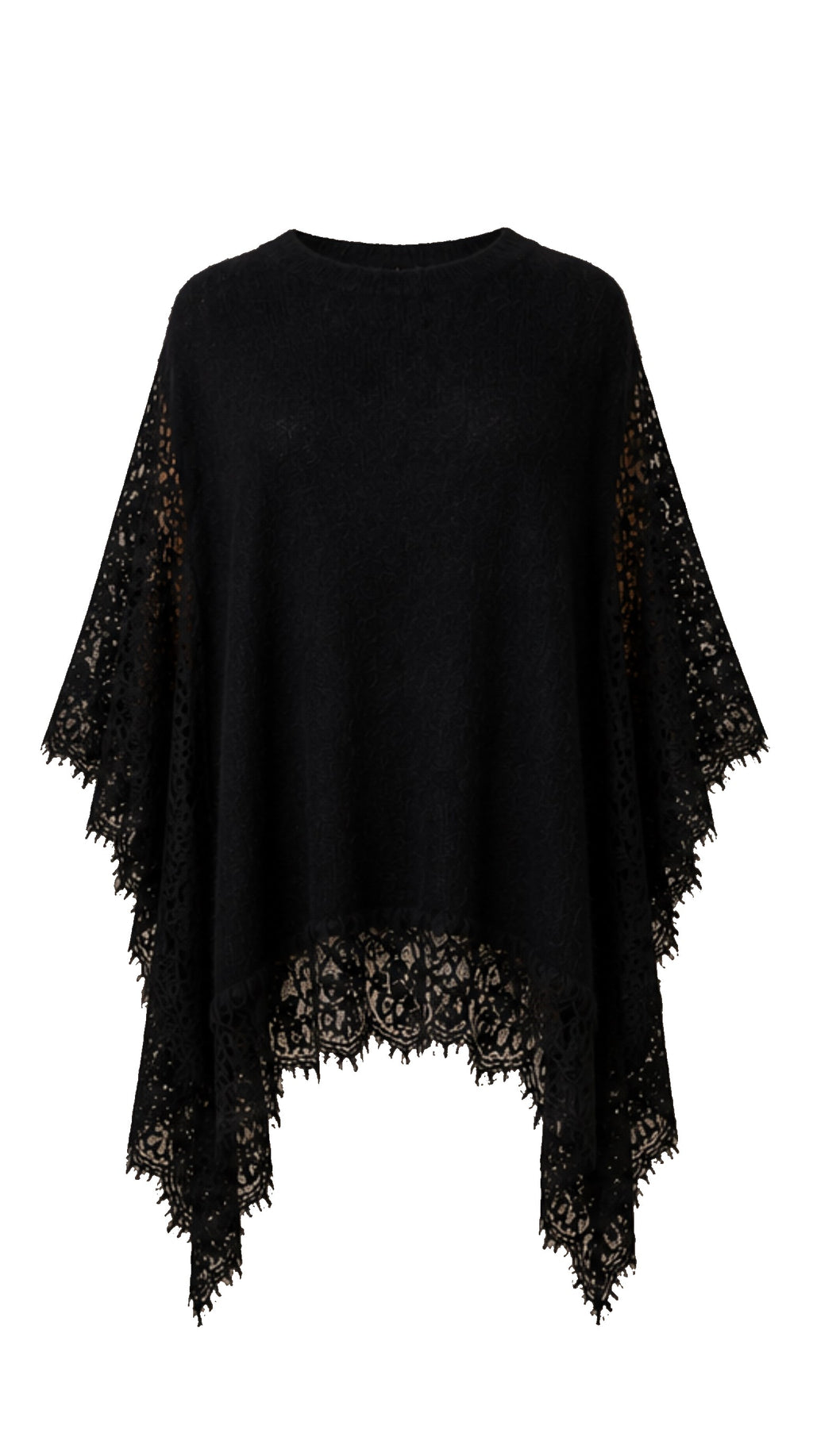 Maxi Baby Alpaca Vest with Lace IRIS — PRE-ORDER — PZ052 IRIS
