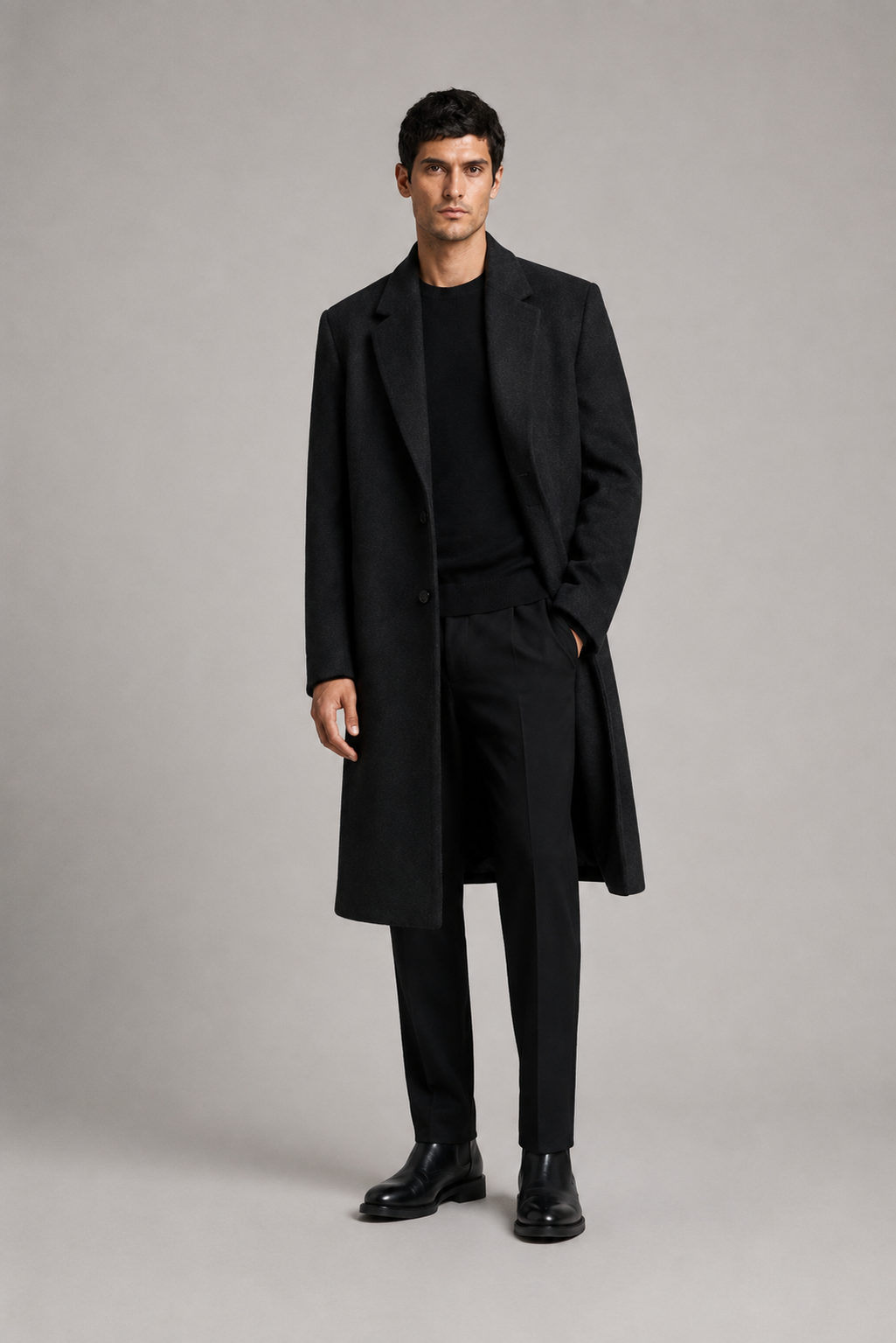 Wool Coat CRONOS-GY — PRE-ORDER — PZ063 CRONOS