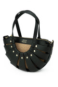 Leather & Straw Statement Bag – ZS-2528
