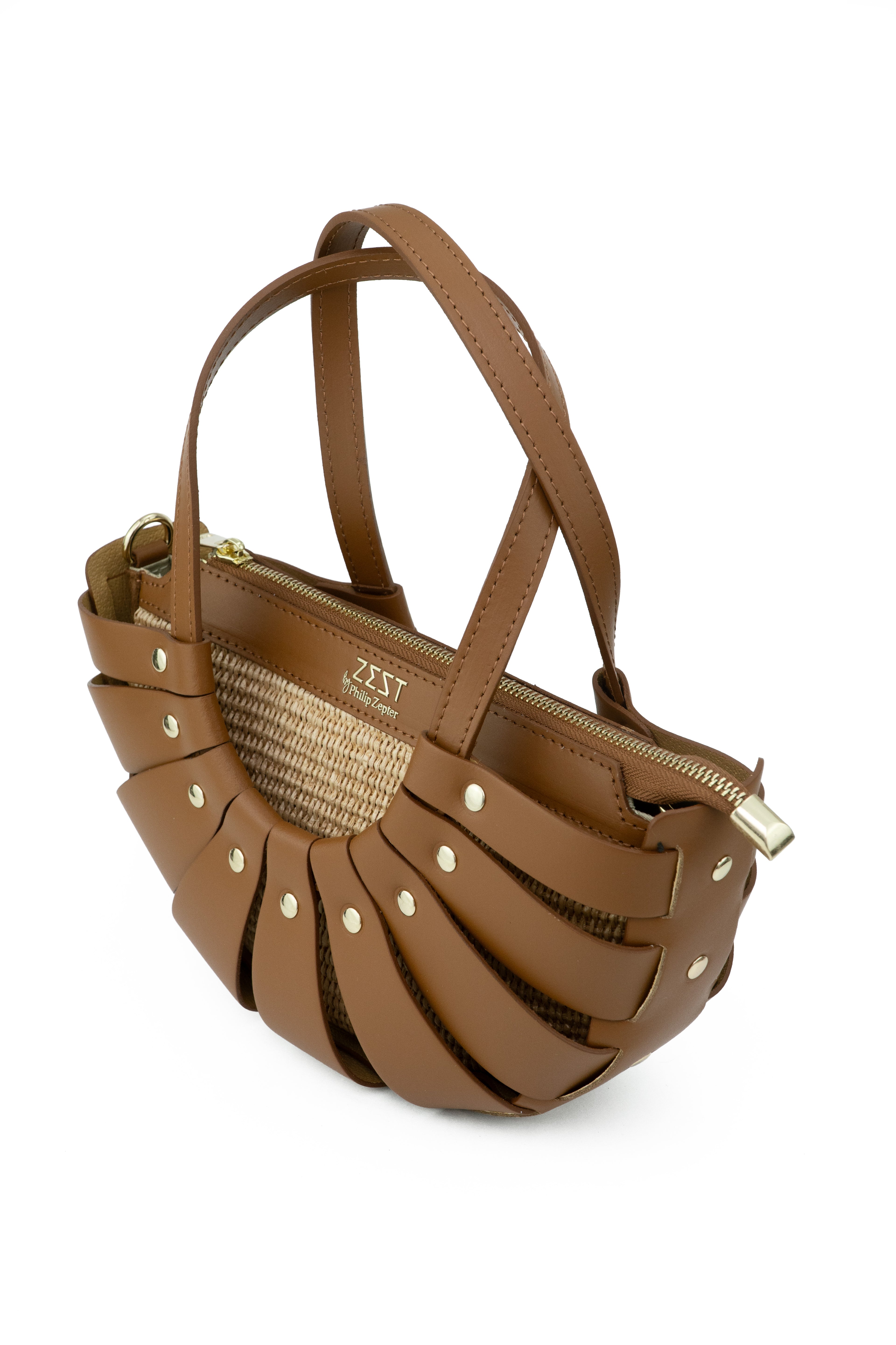 Leather & Straw Statement Bag – ZS-2528
