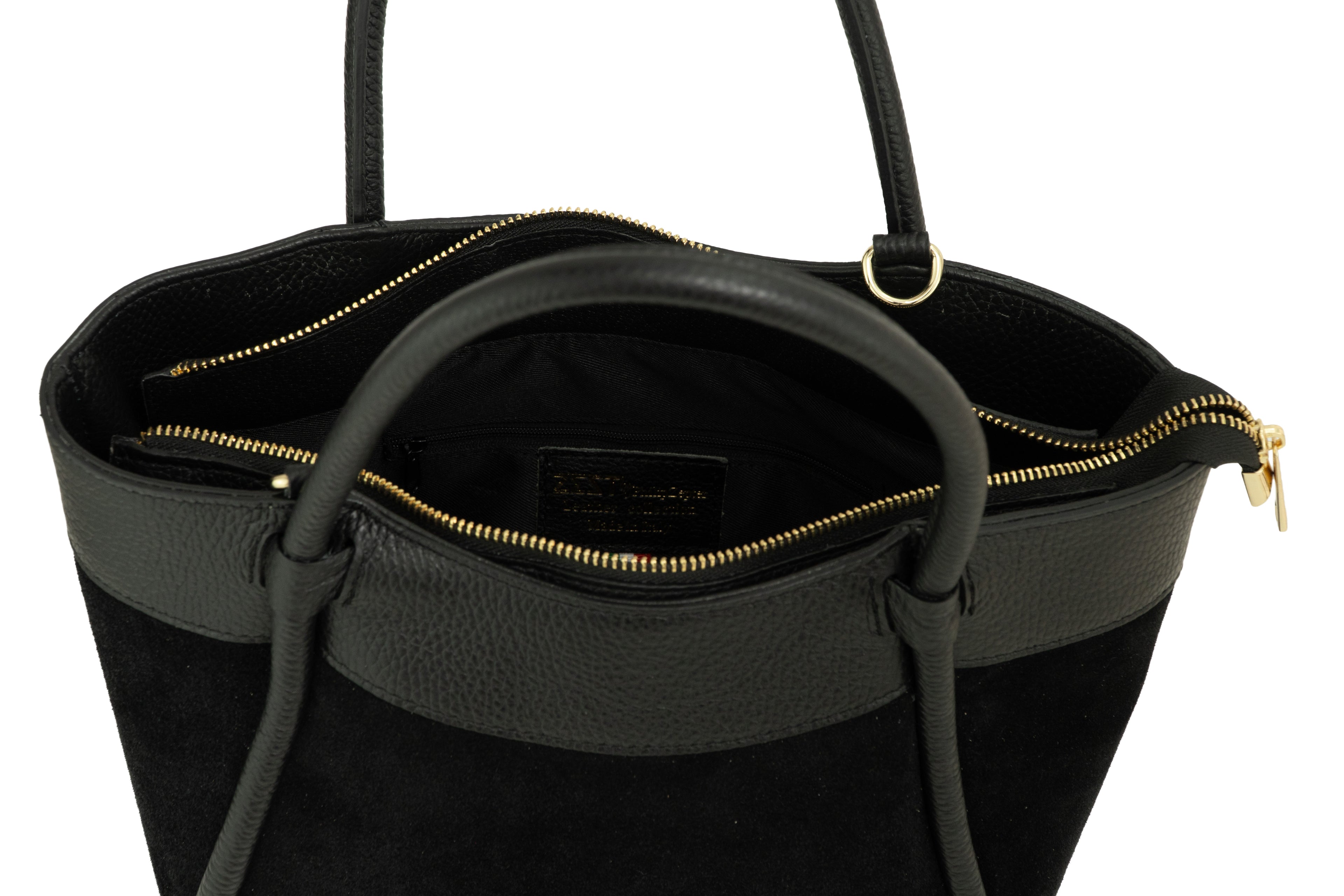 Tote Bag in Pelle e Camoscio - ZS-2540 – bottom view – ZEST by Philip Zepter