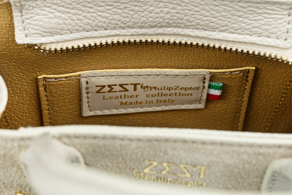 Leather & Suede Mini Satchel – ZS-2542