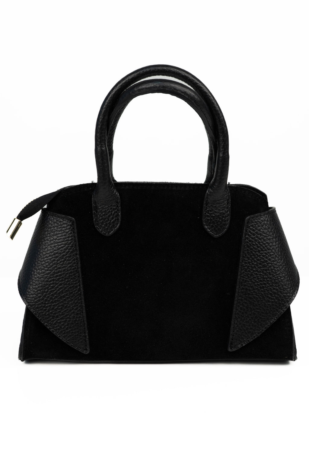 Leather & Suede Mini Satchel – ZS-2542