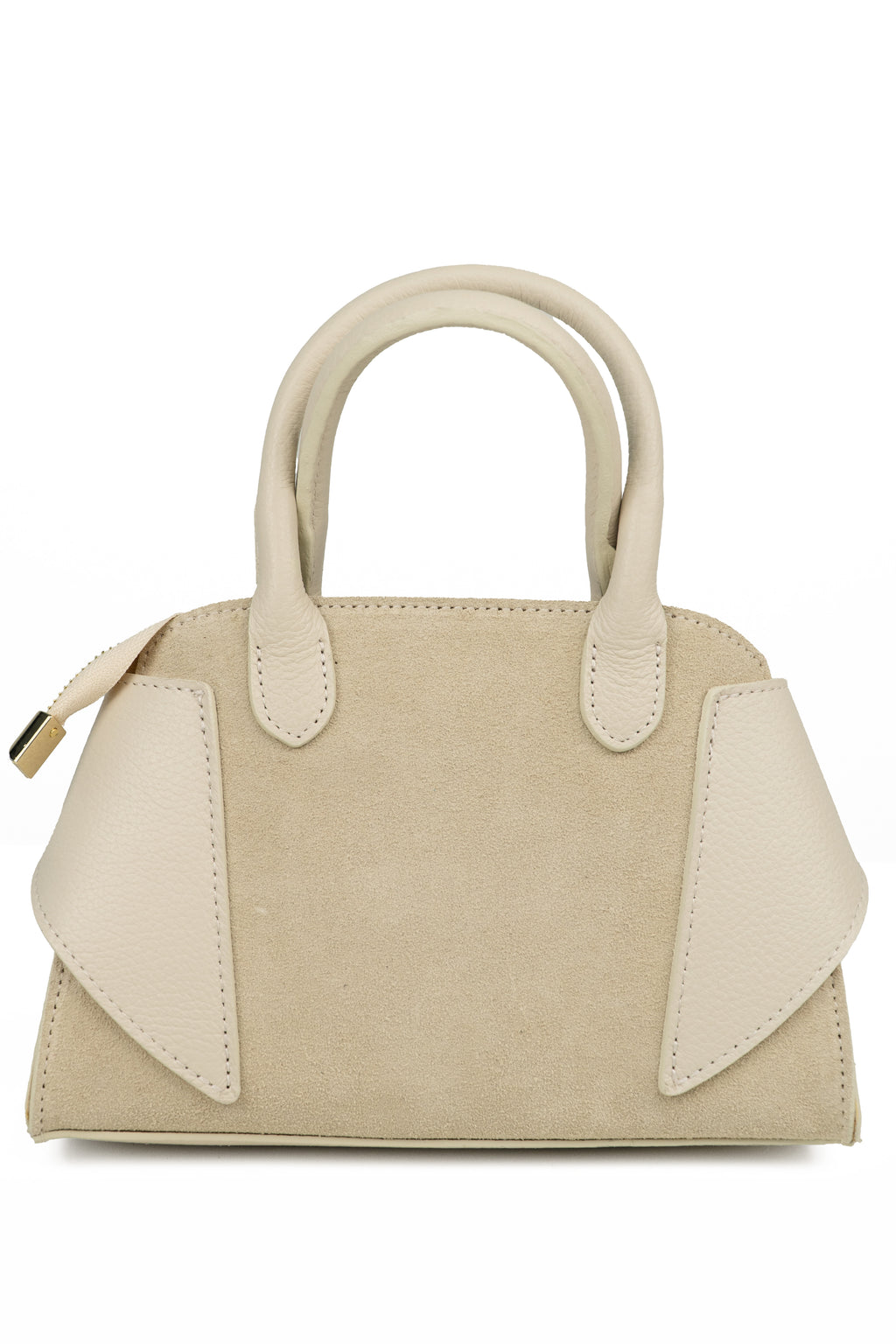 Leather & Suede Mini Satchel – ZS-2542