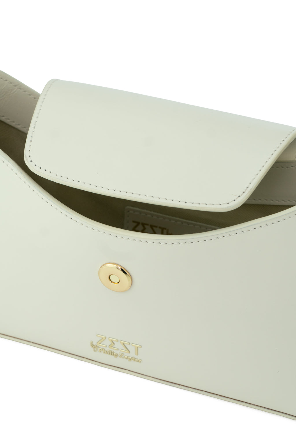 Borsa a Spalla con Pattina - ZS-2547 – closure detail – ZEST by Philip Zepter