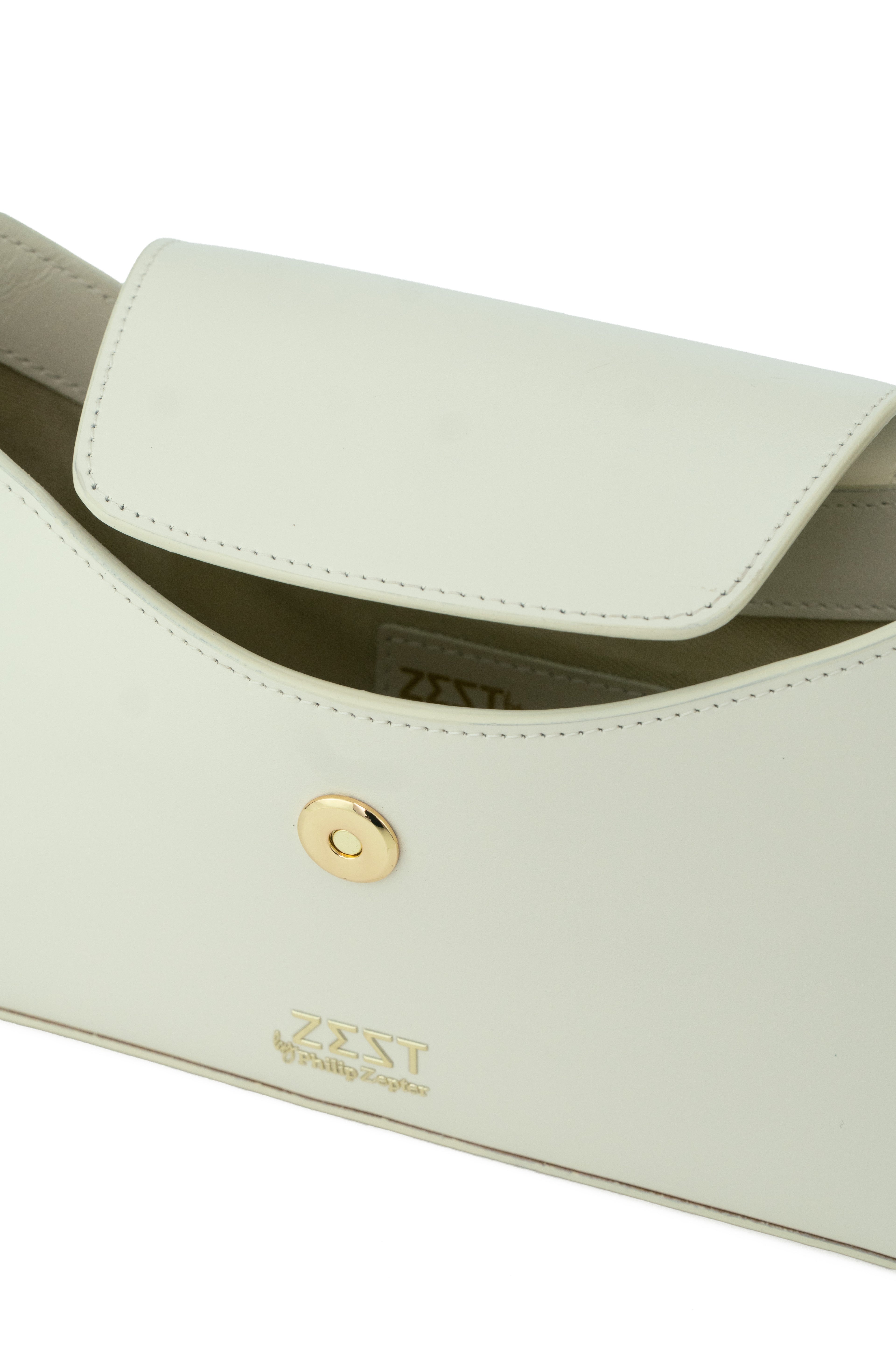 Borsa a Spalla con Pattina - ZS-2547 – closure detail – ZEST by Philip Zepter