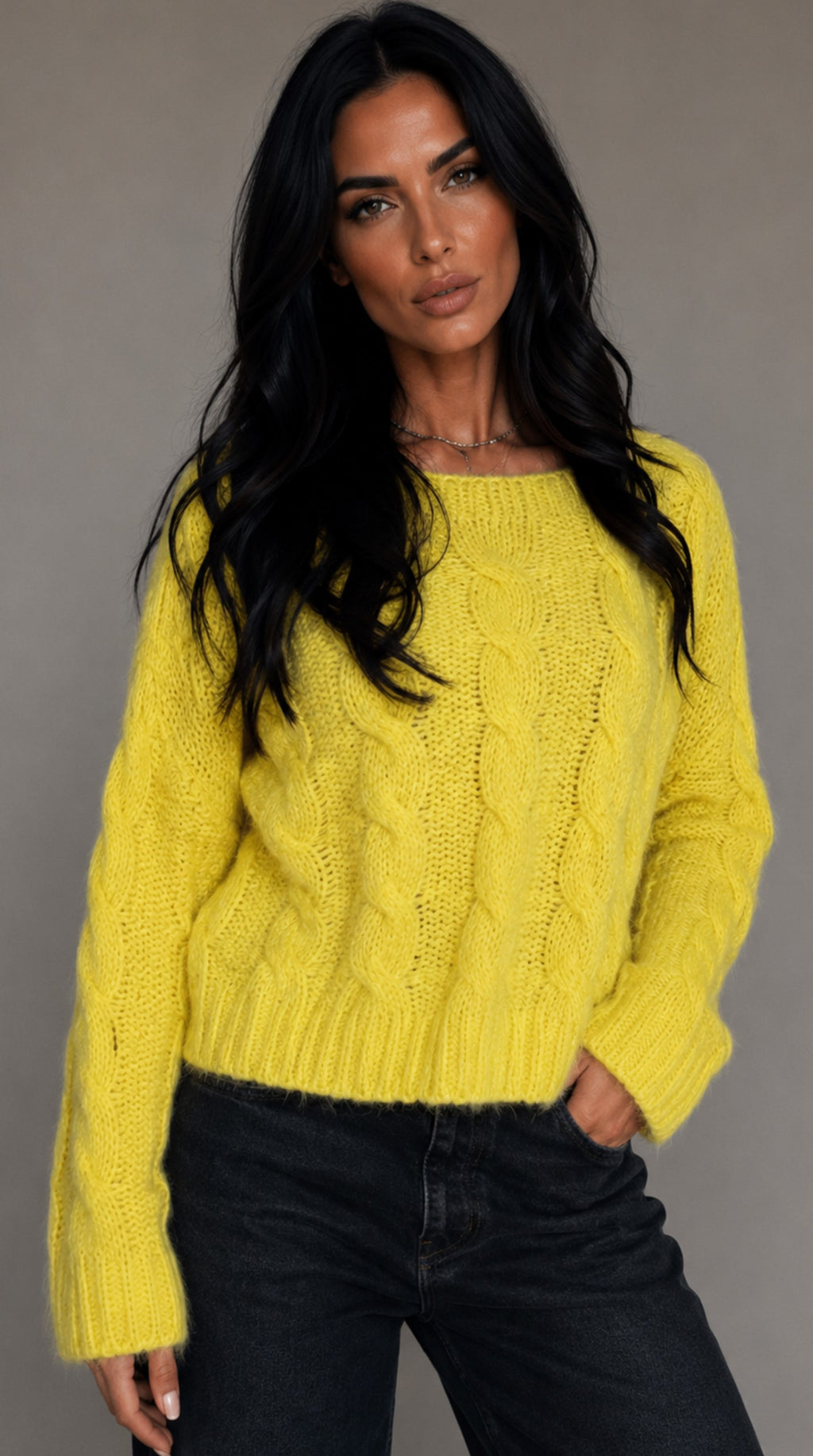 Maglia Oversize Intreccio Alpaca & Merino – product shot on neutral background – Philip Zepter