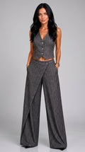 Completo Gessato Lana & Lyocell — PRE-ORDER – front view – Philip Zepter luxury knitwear