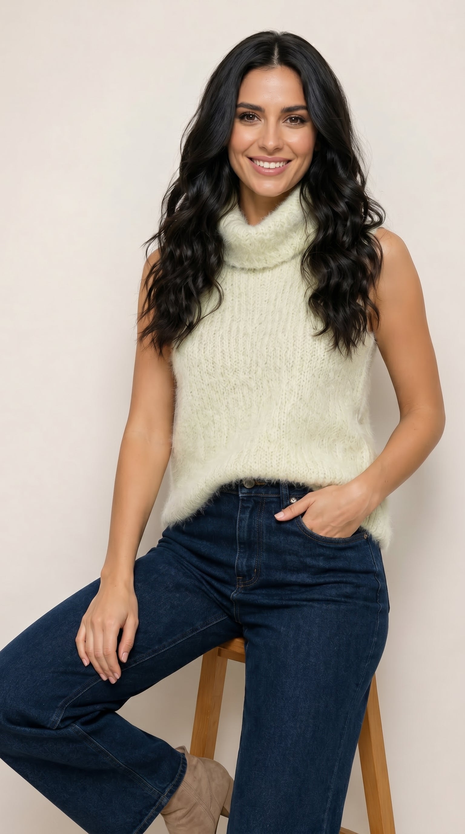 Green Sleeveless Top — PRE-ORDER — PZ043 ESMERALDA