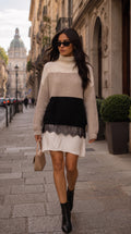 Oversized Lace Detail Merino ECLISSE — PRE-ORDER — PZ034 ECLISSE