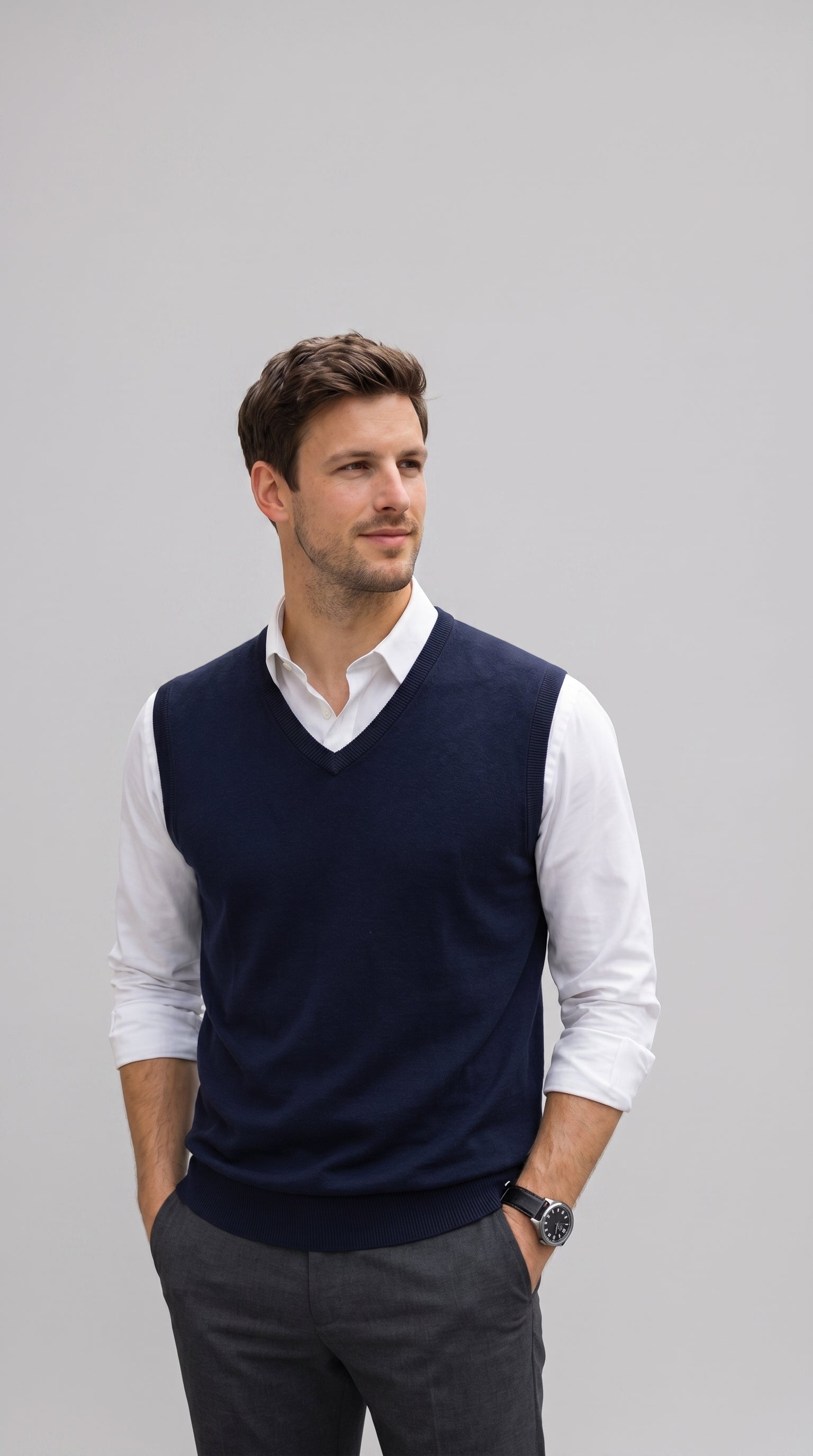Pure Cashmere Vest — PRE-ORDER — PZ018 ATLANTE