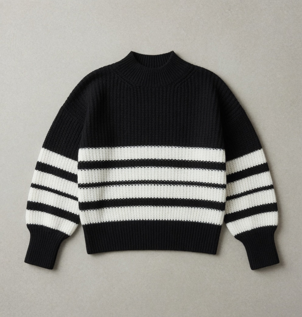 Maglia Lupetto Stripe Merino Extrafine – lifestyle look, styled by Philip Zepter