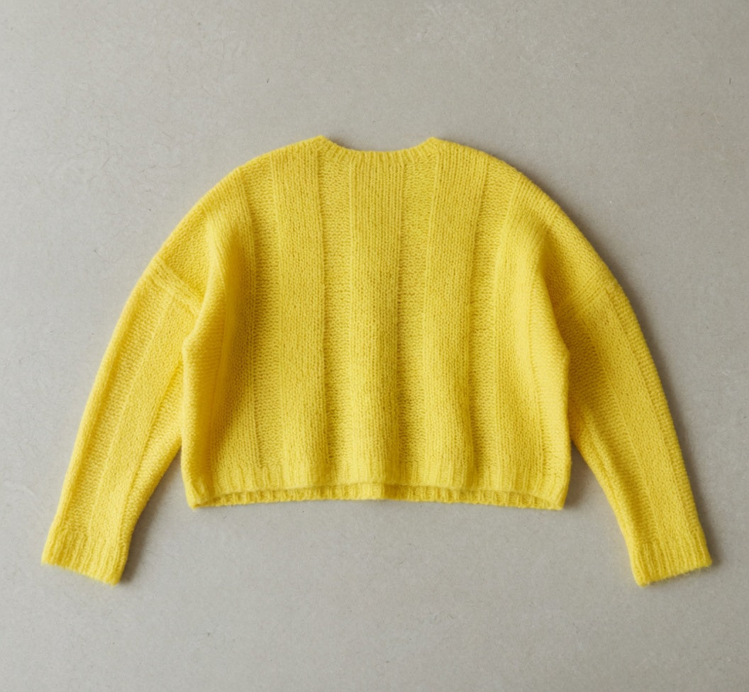 Maglia Oversize Intreccio Alpaca & Merino – model wearing, full look – Philip Zepter